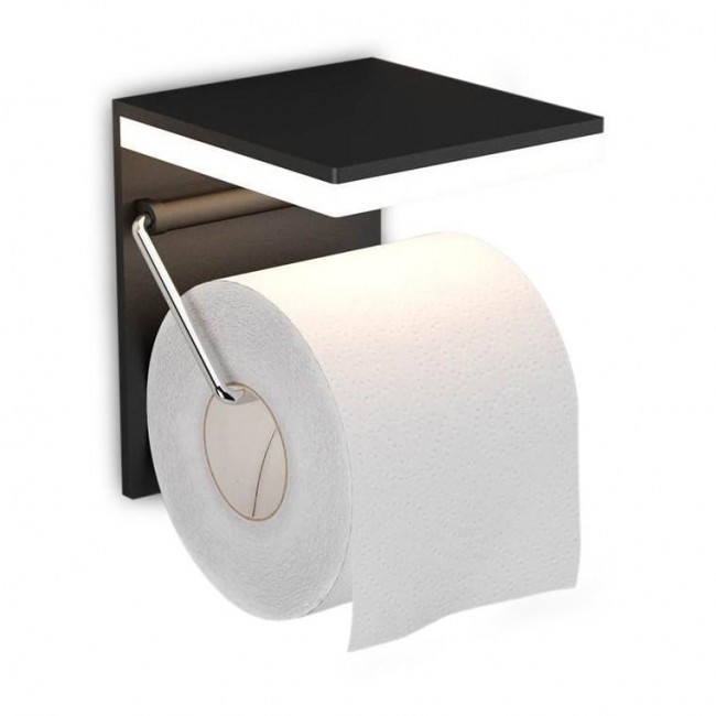 다크 L-Hop 1 Toilet roll holder and lamp in 1 블랙 Dark L-Hop 1 Toilet roll holder and lamp in 1 Black 22514