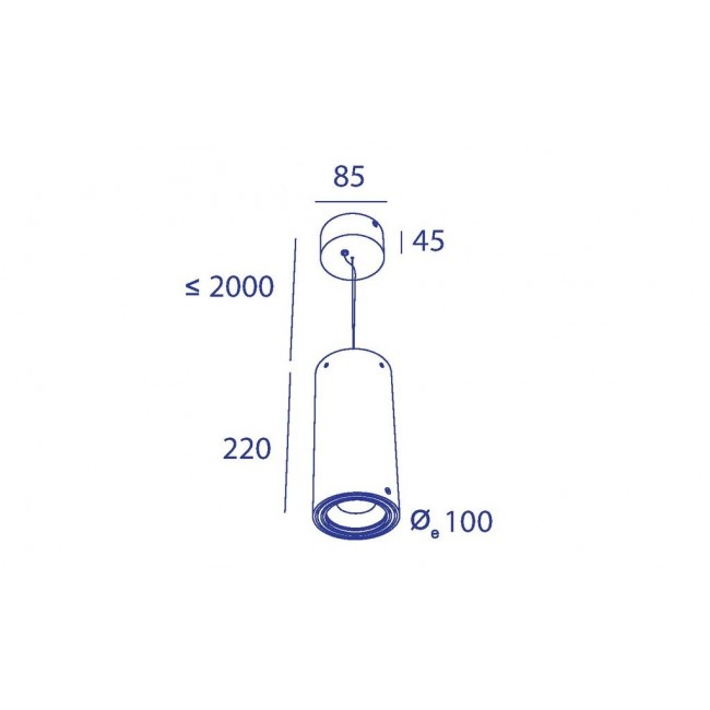올빗 Small Steamer Suspension 1x CONE COB LED 화이트 Orbit Small Steamer Suspension 1x CONE COB LED White 17482