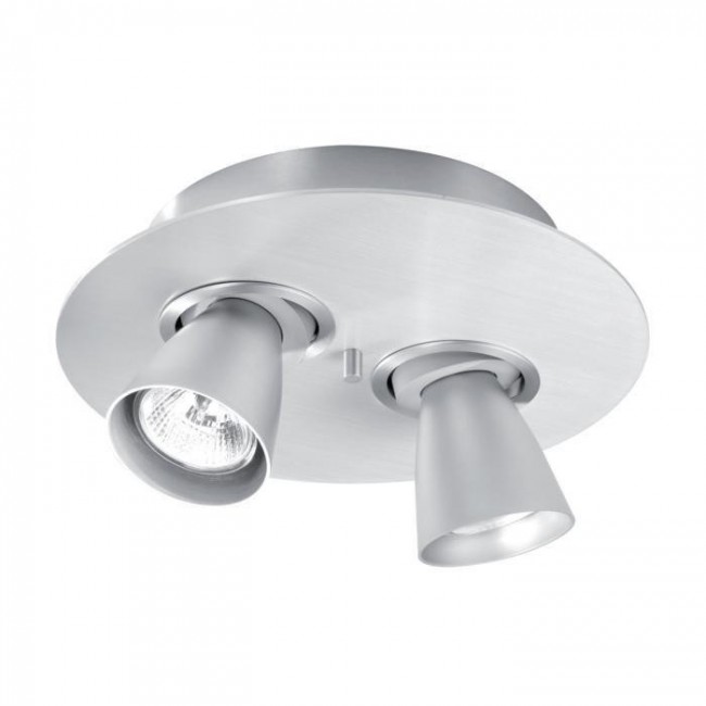 PSM Lighting Cupido II 오리엔트ABLE surface-mounted ceiling lamp with 65mm chalice Metallic grey 00YKM