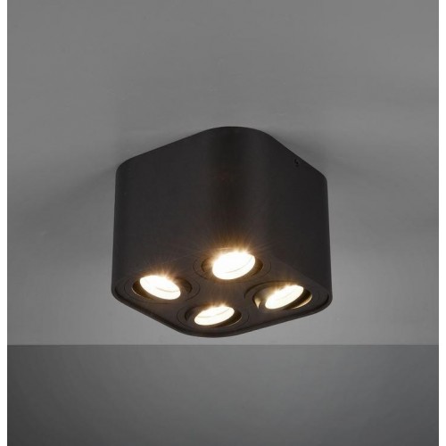 트리오 Cookie 천장등/실링 조명 매트 블랙 Trio Cookie ceiling light Matted black 08444