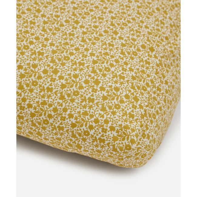 코코 앤 울프 플로라L Stencil Honey Cot Bed Fitted Sheet Coco & Wolf Floral Stencil Honey Cot Bed Fitted Sheet 01078