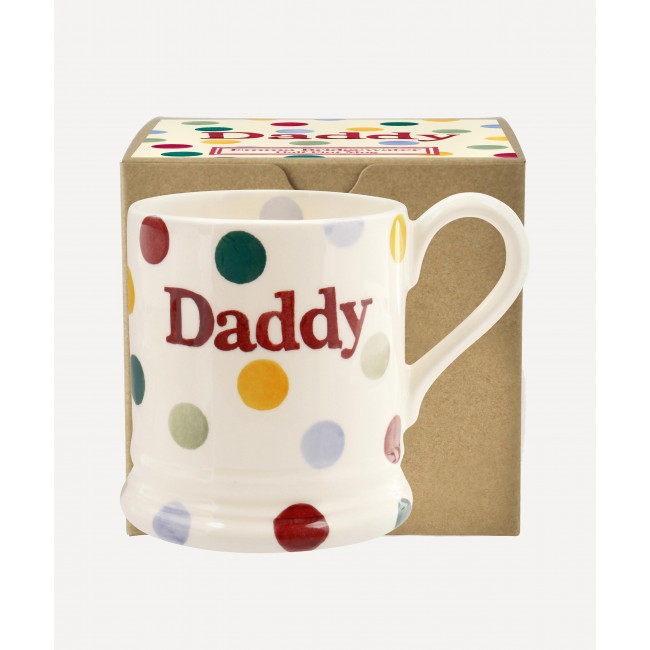 엠마 브릿지워터 Polka Dot Daddy Boxed Half-Pint 머그 Emma Bridgewater Polka Dot Daddy Boxed Half-Pint Mug 00523