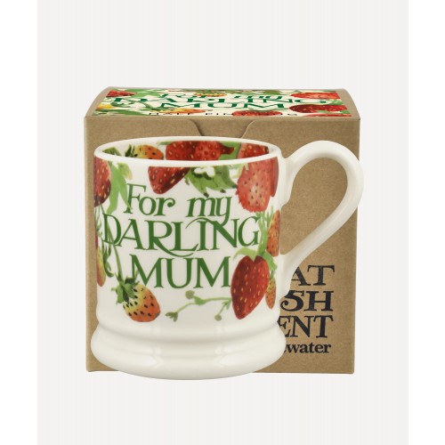 엠마 브릿지워터 빨대BERRIES Darling Mum Boxed Half-Pint 머그 Emma Bridgewater Strawberries Darling Mum Boxed Half-Pint Mug 00480