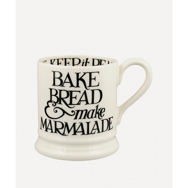 엠마 브릿지워터 블랙 Toast Bake 브레드 Half-Pint 머그 Emma Bridgewater Black Toast Bake Bread Half-Pint Mug 00470