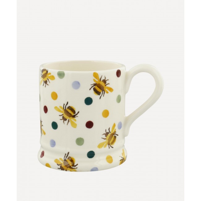 엠마 브릿지워터 Bumblebee and Small Polka Dot Half-Pint 머그 Emma Bridgewater Bumblebee and Small Polka Dot Half-Pint Mug 00432