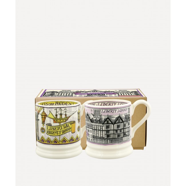 엠마 브릿지워터 Liberty Half-Pint 머그 2세트 구성 Emma Bridgewater Liberty Half-Pint Mugs Set of Two 00388