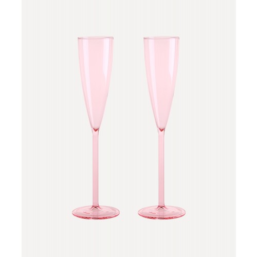 메종 발작 핑크 샴페인 Fltes 2세트 구성 Maison Balzac Pink Champagne Flûtes Set of Two 00318