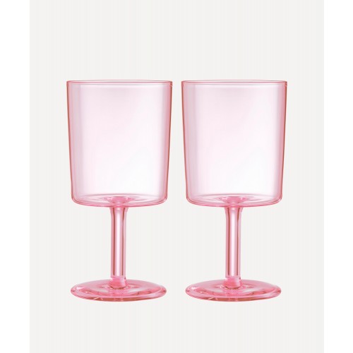 메종 발작 핑크 와인잔 2세트 구성 Maison Balzac Pink Wine Glass Set of Two 00300