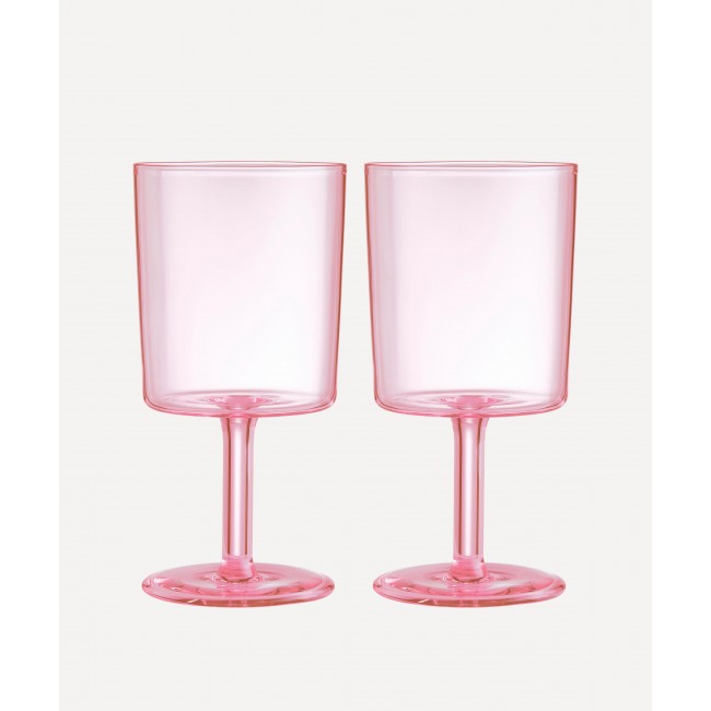 메종 발작 핑크 와인잔 2세트 구성 Maison Balzac Pink Wine Glass Set of Two 00300