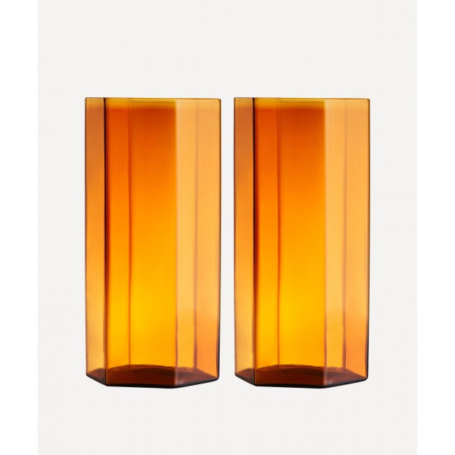 메종 발작 Amber Coucou Tall 글라스 2세트 구성 Maison Balzac Amber Coucou Tall Glass Set of Two 00281