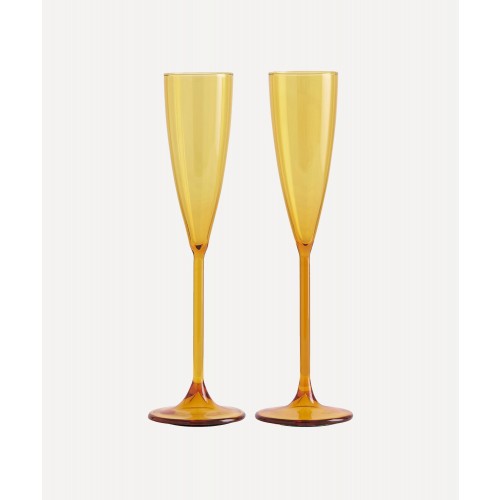 메종 발작 Miel 샴페인 Fltes 2세트 구성 Maison Balzac Miel Champagne Flûtes Set of Two 00280