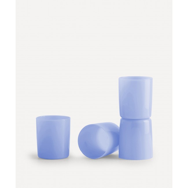 메종 발작 Opaque 블루T 라지 Gobelet 4세트 구성 Maison Balzac Opaque Bluet Large Gobelet Set of Four 00267