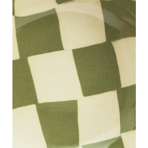 헨리 홀랜드 스튜디오 그린 and 화이트 Small Checkerboard 볼 Henry Holland Studio Green and White Small Checkerboard Bowl 00095