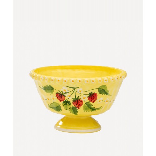 안나 + 니나 스트로베리 Fields 세라믹 과일 볼 Anna + Nina Strawberry Fields Ceramic Fruit Bowl 00082