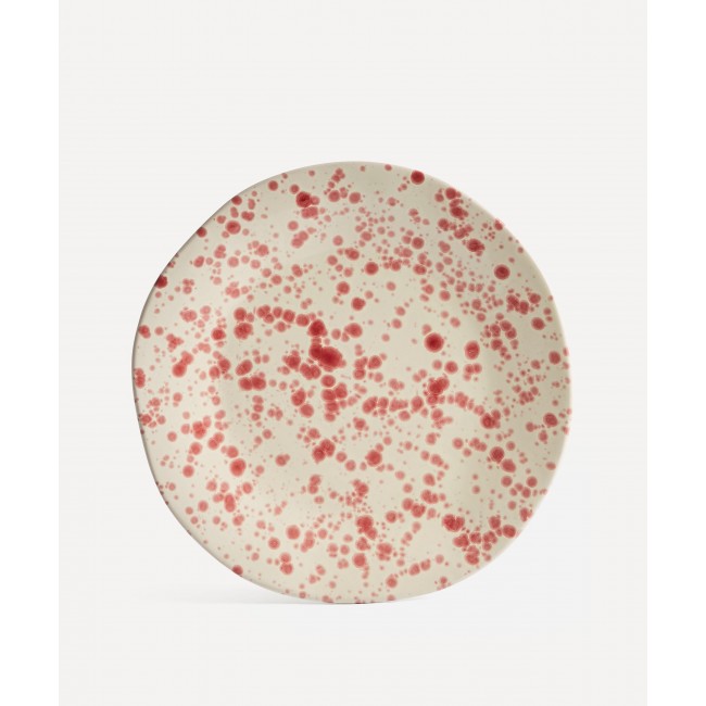 핫 포터리 Irregular 접시 Cranberry Hot Pottery Irregular Plate Cranberry 00069