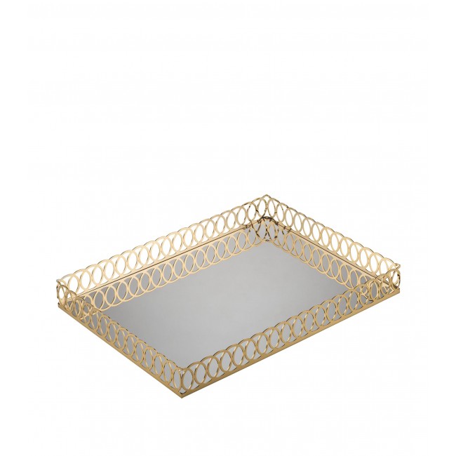 발라리 New York 골드 트레이 (40cm x 30cm) VILLARI New York Gold Tray (40cm x 30cm) 05884