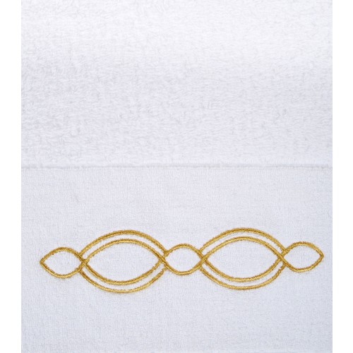 아비스 하비데코 Dcor 골드 Trim Hand Towel 55cm x 100cm Abyss & Habidecor Décor Gold Trim Hand Towel 55cm x 100cm 05454