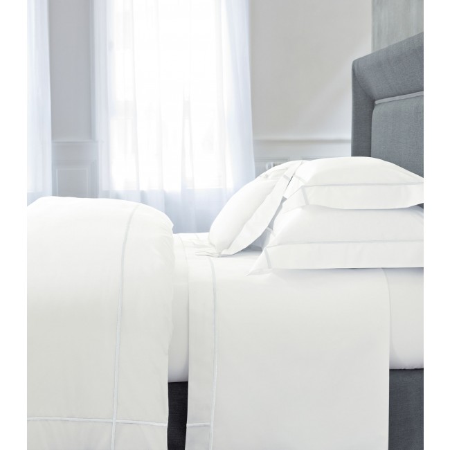 입델롬 아테나 Blanc 사각 스퀘어 베개커버 (65cm x 65cm) Yves Delorme Athena Blanc Square Pillowcase (65cm x 65cm) 04846
