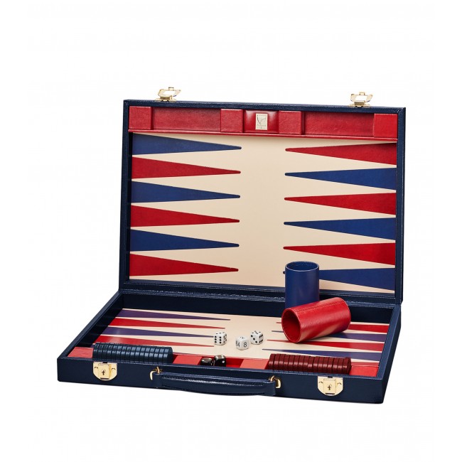 아스피날 오브 런던 레더 Backgammon Set (45cm) Aspinal Of London Leather Backgammon Set (45cm) 03223