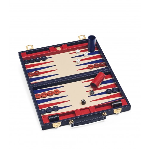 아스피날 오브 런던 레더 Backgammon Set (38cm) Aspinal Of London Leather Backgammon Set (38cm) 03222