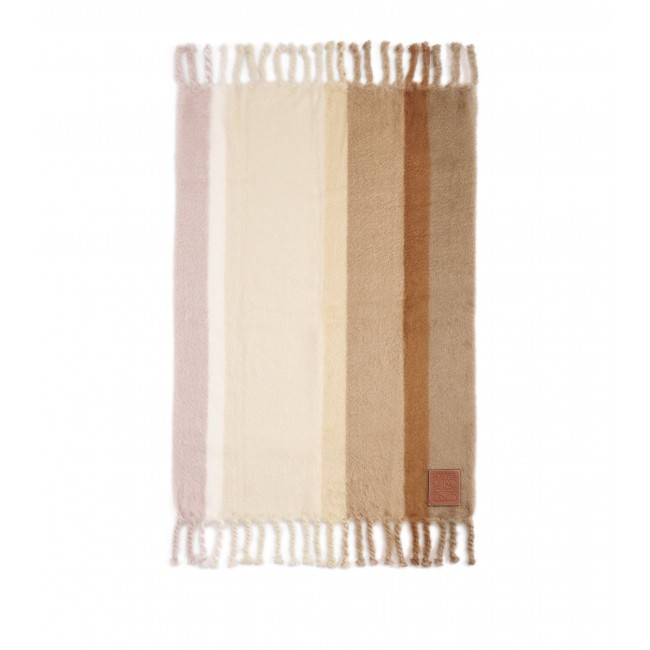 로에베 울-RICH 스트라이프드 담요 블랭킷 (130cm x 200cm) LOEWE Wool-Rich Striped Blanket (130cm x 200cm) 03122