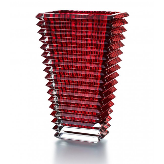 바카라 라지 Eye 직사각형 Red 화병 꽃병 (30 cm) Baccarat Large Eye Rectangular Red Vase (30 cm) 02649