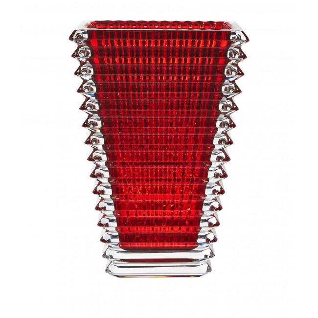 바카라 미디움 Eye 직사각형 Red 화병 꽃병 (20 cm) Baccarat Medium Eye Rectangular Red Vase (20 cm) 02646