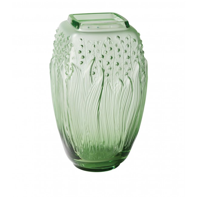 라리끄 크리스탈 머그UET 화병 꽃병 (29cm) Lalique Crystal Muguet Vase (29cm) 02627