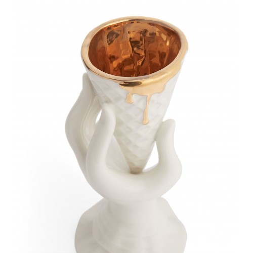 조나단 애들러 Gilded I-Scream 화병 꽃병 (18cm) Jonathan Adler Gilded I-Scream Vase (18cm) 02586