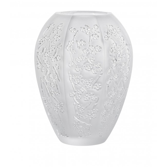 라리끄 미디움 크리스탈 Sakura 화병 꽃병 (14cm) Lalique Medium Crystal Sakura Vase (14cm) 02472