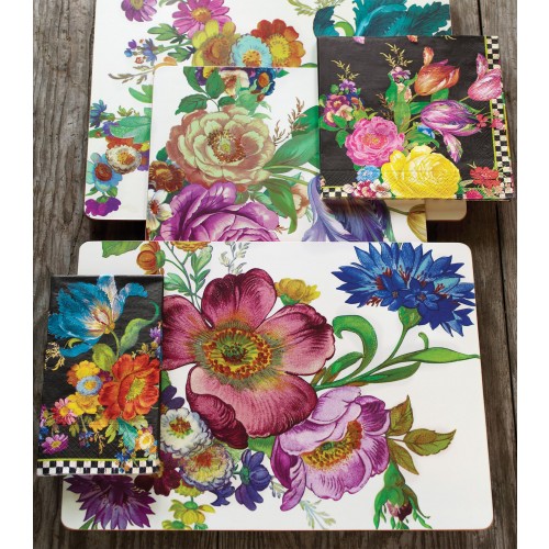 맥켄지 차일드 플라워 Market 테이블매트S (Set Of 4) MacKenzie-Childs Flower Market Placemats (Set Of 4) 02383