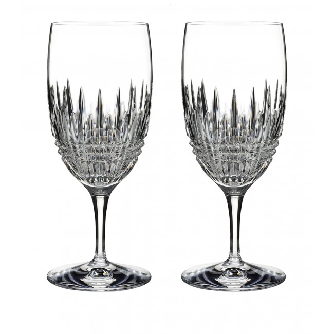 워터포드 Set Of 2 Lismore 다이아몬드 Essence HIGH볼 글래스ES (540Ml) Waterford Set Of 2 Lismore Diamond Essence Highball Glasses (540Ml) 01935