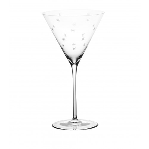 리차드 브렌든 Set of 2 Star Cut Martini 글라스ES (200ml) Richard Brendon Set of 2 Star Cut Martini Glasses (200ml) 01788