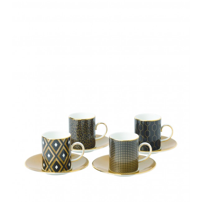 웨지우드 Arris Espresso 컵앤소서 (Set of 4) Wedgwood Arris Espresso Cup And Saucer (Set of 4) 01430