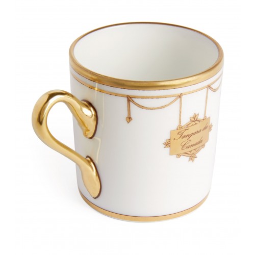 지노리 1735 Volire Tangara du Canada 에스프레소 컵 GINORI 1735 Volière Tangara du Canada Espresso Cup 01323