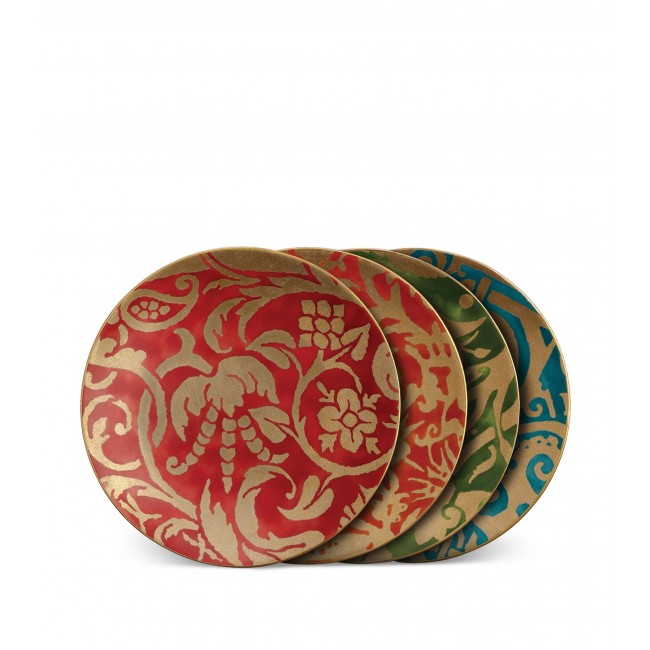 L Objet Set of 4 Fortuny Assorted 디저트 Pates (20cm) L Objet Set of 4 Fortuny Assorted Dessert Pates (20cm) 00856