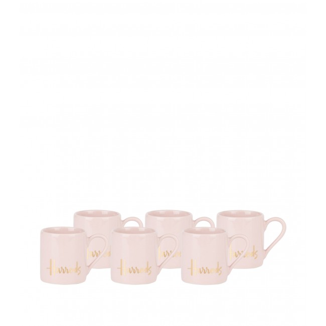 Harrods 6 핑크 에스프레소 컵S Harrods 6 PINK ESPRESSO CUPS 00615