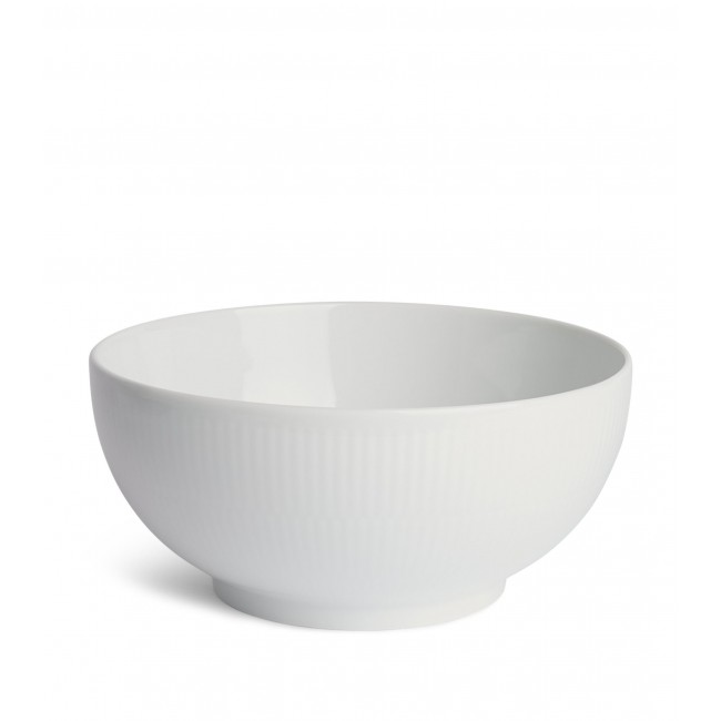 로얄 코펜하겐 화이트 Fluted 볼 (21cm) Royal Copenhagen White Fluted Bowl (21cm) 00504