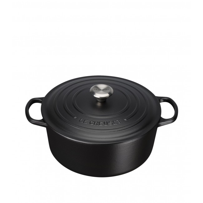 르크루제 사틴 블랙 Round 캐서롤 디쉬 (26cm) Le Creuset Satin Black Round Casserole Dish (26cm) 00066