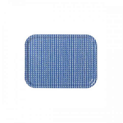 아르텍 Rivi 트레이 27 x 20 cm 블루 - 화이트 Artek Rivi tray  27 x 20 cm  blue - white 15450