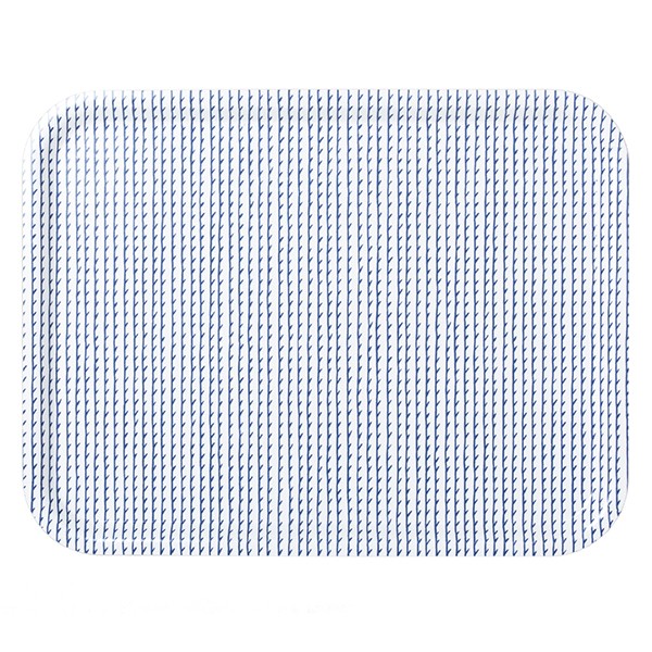 아르텍 Rivi 트레이 43 x 33 cm 화이트 - 블루 Artek Rivi tray  43 x 33 cm  white - blue 15449