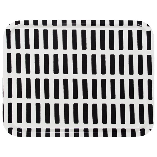아르텍 Siena 트레이 43 x 33 cm 화이트 - 블랙 Artek Siena tray  43 x 33 cm  white - black 15419