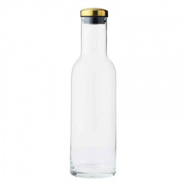 메누 Bottle 카라페 1 L clear - 브라스 MENU Bottle carafe  1 L  clear - brass 15351