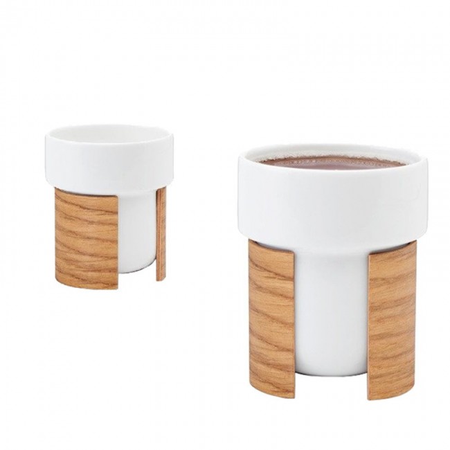 Tonfisk Design Warm cup 2 4 dl set of 화이트 - oak TFTNE003
