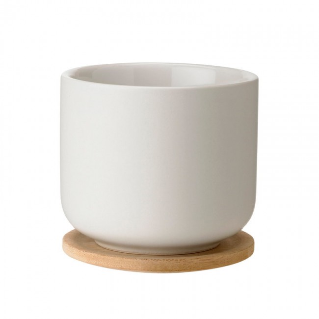 STELTON 스텔톤 Theo tea cup with coaster sand STx-632-1