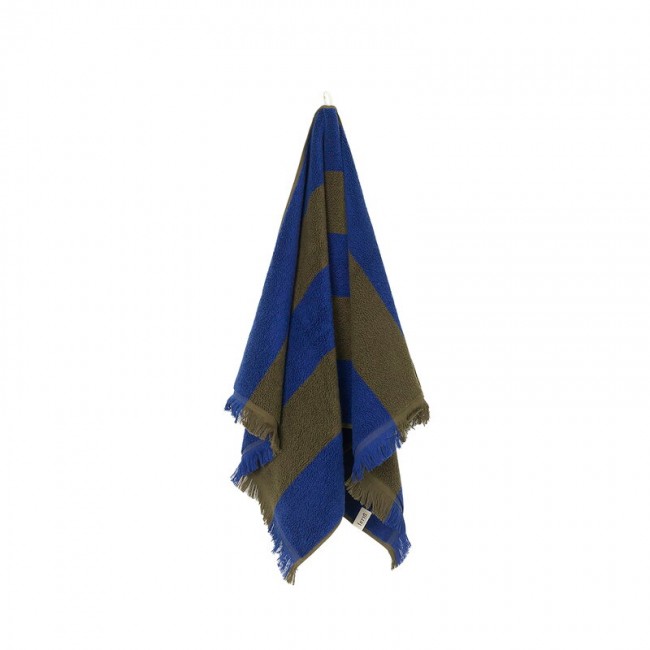 FERM LIVING 펌리빙 Alee hand towel 50 x 100 cm olive - bright 블루 FL1104265579