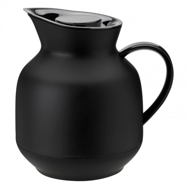 STELTON 스텔톤 Amphora vacuum 저그 for tea 1 L 소프트 블랙 ST222-1