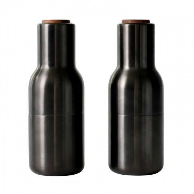 MENU Bottle Grinder 2 pcs 브론즈D 브라스 - 월넛 MENU Bottle Grinder  2 pcs  bronzed brass - walnut 13903