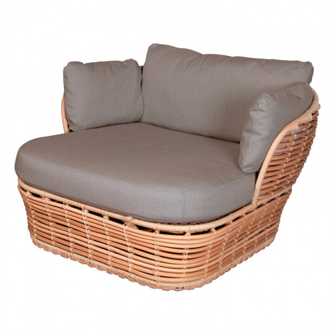 CANE-LINE 케인 라인 Basket lounge 의자 네츄럴 - 타우페 CL54200UAITT