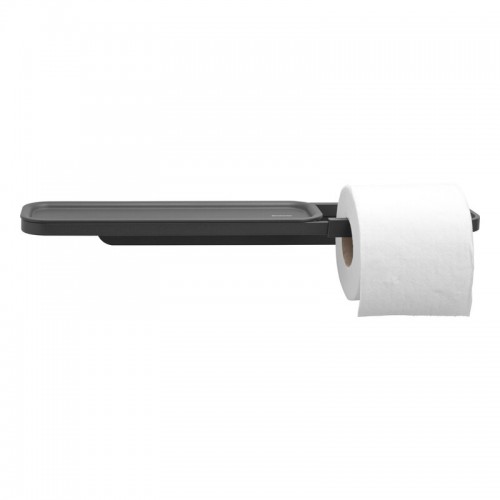 BRABANTIA 브라반티아 MindSet toilet roll holder with shelf mineral infinite grey BA303128